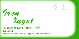 iren kugel business card